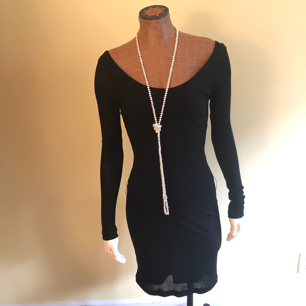 NWOT White House Black Market Ballet Neckline Dress